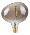 E27 4W LED Filament Flex Snoopy G150 - 130lm, 2200K, dimbar, røykfarget glass
