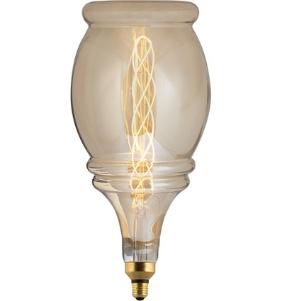 E27 6W XXL Flex Bell filamentpære - 250lm, dimbar, 2000K, gullfarget glass