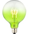 E27 4W dimbar LED filamentpære - G125, Flex Globe, Grønn, 140lm