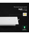 12W kvadratisk LED-innfellingspanel - CCT, Backlit, CREE-chip, 6 års garanti
