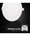 24W Ø17cm Backlit LED innfellingspanel - 3-i-1 CCT, Cree chip, 6 års garanti, rund
