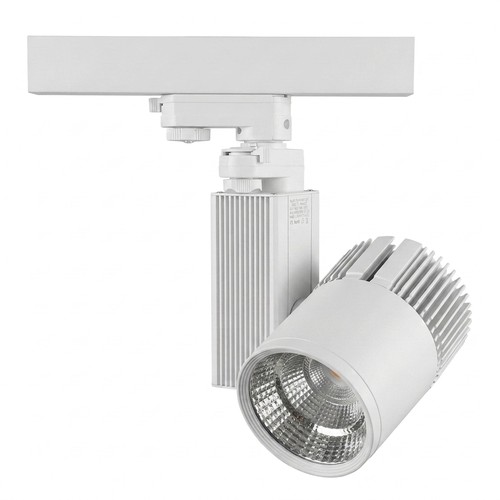 Outlet: 25W LED skinnespot - 3-faset, 4000K, RA90, hvit
