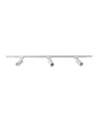 1-Faset BASIC skinnesett - 1m, Hvit, 3-Spot, GU10, uten lyskilde