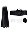 Softbox med raster, Ø65cm - For 200W/300W flomlys, sort
