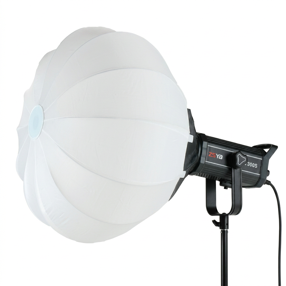 Lanterne-Softbox, Ø65cm - Mykt 270° lys, passer til 200W og 300W projektor for foto og video