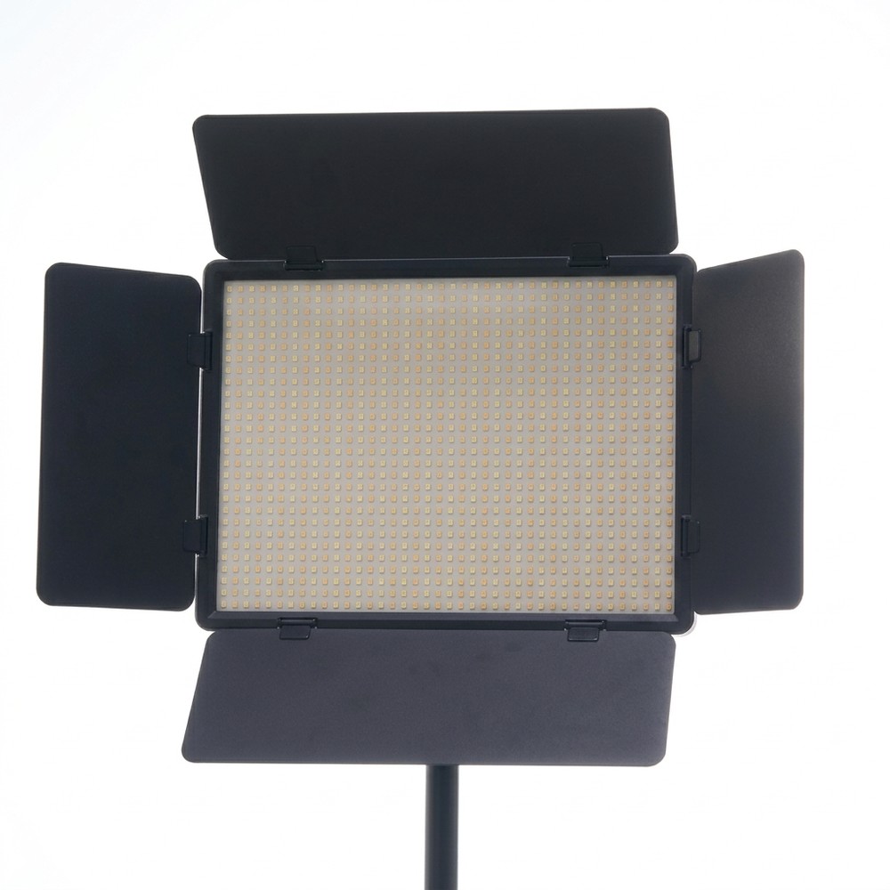 200W LED-lyspanel for foto og video - Inkl. Barndoors, justerbar CCT og 8 effekter - Dimbar : Dimmer innebygd, Kulør : CCT (Varm til Kald Hvit)