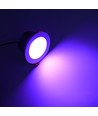 13W Ø11,4cm Downlight RGB+CCT RA93 - 24V DC, Hull: Ø9,5 cm, Mål: Ø11,4 cm, Hvit kant