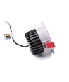 13W Ø11,4cm Downlight RGB+CCT RA93 - 24V DC, Hull: Ø9,5 cm, Mål: Ø11,4 cm, Hvit kant