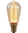 E27 3,5W dimbar LED-pære - ST64, Vintage Rustika, 1800K, gullfarget glass, 100lm