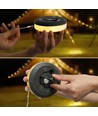 Oppladbar camping LED-lanterne med lyslenke - Hvit, IP64 utendørs