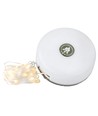 Campinglampe m. 10 meter lyskjede - oppladbar, IP64, hvit