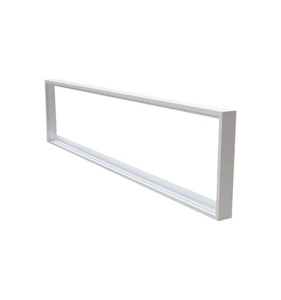 Outlet: Ramme til 120x30 LED-panel - Monteringssett, hvit kant