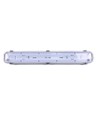 IP65 T8 LED armatur - Til 2x 120 cm LED rør, IP65 vanntett, Gjennomtrådet