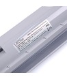 IP65 T8 LED armatur - Til 2x 120 cm LED rør, IP65 vanntett, Gjennomtrådet