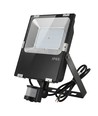 Outlet: 50W lyskaster med sensor - IP65, sort, arbeidslampe, PIR-sensor