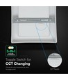 6W kvadratisk LED påbygningspanel - CCT, Backlit, Cree chip, 6 års garanti