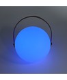 Oppladbar RGB LED bordlampe - Hvit, inkl. fjernkontroll, IP54 utendørs