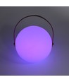 Oppladbar RGB LED bordlampe - Hvit, inkl. fjernkontroll, IP54 utendørs