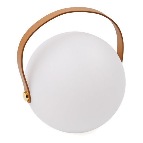 Oppladbar RGB LED bordlampe - Hvit, inkl. fjernkontroll, IP54 utendørs
