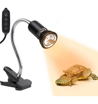 Reptil LED-lampe UVB - 5W, klipsholder