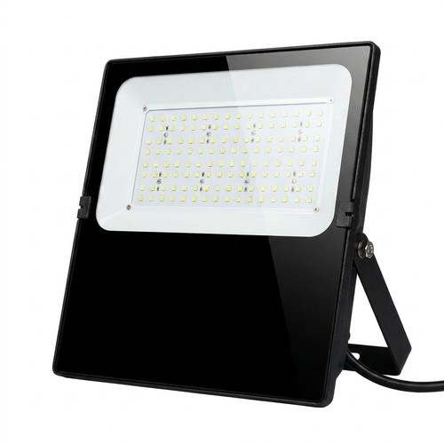 Outlet: 100W LED lyskaster - IP66, sort, 4000K
