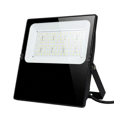 Outlet: 100W LED lyskaster - IP66, sort, 4000K