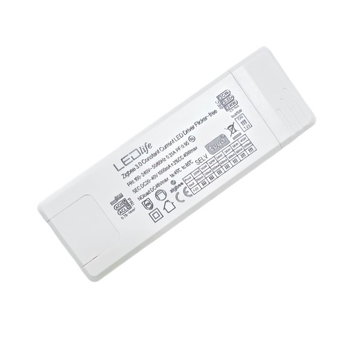 40W / 700-1000mA CCT-driver for LED-panel - 20-40V, Zigbee, Hue-kompatibel, 5 års garanti, CCT-justerbar