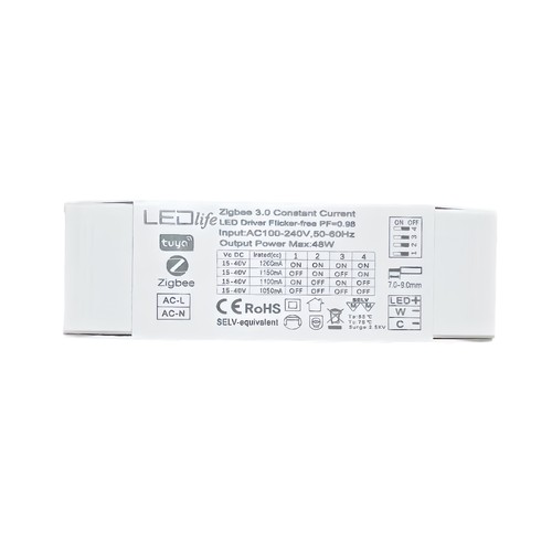 48W / 1050-1200mA CCT driver til LED-panel - 15-40V, Zigbee, Hue-kompatibel, CCT-justerbar