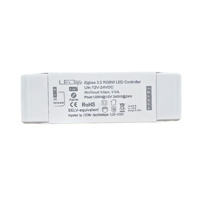 Zigbee RGBW-kontroller - Hue-kompatibel, 12V (120W), 24V (240W)