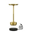 Oppladbar LED-bordlampe med trådløs lading - Gull, touch-dimbar, CCT, IP54
