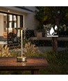 Oppladbar LED-bordlampe med trådløs lading - Gull, touch-dimbar, CCT, IP54