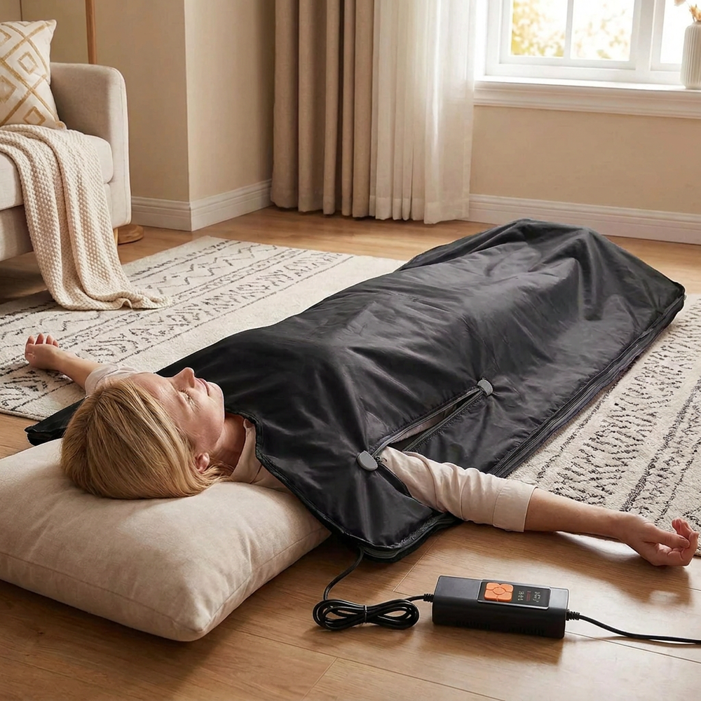 Infrarødt saunateppe 180 x 80 cm - 2 varmesoner