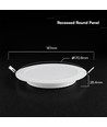 12W Ø17cm Backlit LED innfellingspanel - 3-i-1 CCT, Cree chip, 6 års garanti, rund