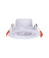 10x 7W Ø8,8cm LED innfellingsspot - Hull: Ø6,8 cm, Mål: Ø8,8 cm, CCT - 3 lysfarger