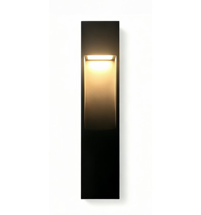 Sort hagelampe - 10W, 60 cm, IP65 utendørs, inkl. lyskilde