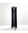 Sort justerbar hagelampe - 7,5W, 40 cm, IP65 utendørs, inkl. lyskilde