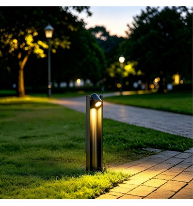 V-Tac Grå hage lampe, rustfritt - 110 cm, IP44 utendørs, E27 sokkel, uten lyskilde