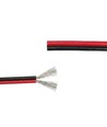 20m Kabel rød/sort - 2x0,35mm², 12-24V, til LED-strip
