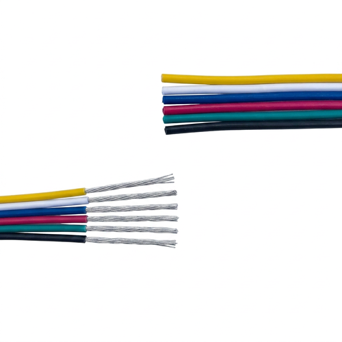 5m RGB+CCT-kabel til LED-strip - 6 × 0,35 mm², 12/24V
