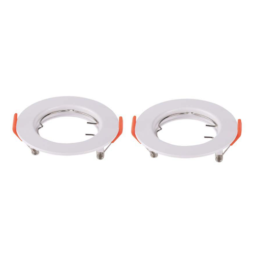 2-pakning MR16/GU10 Downlight-sett - Uten lyskilde, Blank hvit, Hull: Ø6,3 cm, Mål: Ø8 cm