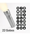 10W LED Foto effektlys håndholdt - Multi-farge fotolys med 22 Gobo-motiver / effekter
