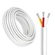 100m CCT-kabel, hvit rund - 3x0,35mm², 12V-24V til LED-strip