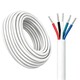 100m RGBW kabel, hvit rund - 5x0,35mm², 12V-24V til LED-strip