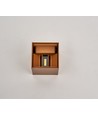 6W dimbar CUBIC PRO vegglampe - IP65, Corten, viderekobling, justerbar, firkantet, opp/ned, inne/ute, inkl. lyskilde