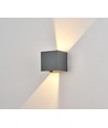 6W dimbar CUBIC PRO vegglampe - IP65, antrasitt, justerbar, opp/ned, inne/ute, inkl. lyskilde