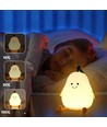 MOCHI Pære Nattlampe til Barn - Silikon, RGB + Varmhvit