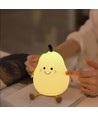 MOCHI Pære Nattlampe til Barn - Silikon, fargeskift + varmhvit