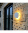 Dome 18W rund LED vegglampe - IP65, CCT, hvit