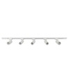 1-faset BASIC skinnesett - 2m, Hvit, 5-spot, GU10, uten lyskilde