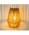 Solar Rattan Lanterne – Bohemsk hagelampe med automatisk tenn/slukk, IP44